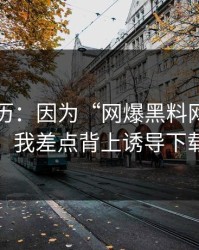 真实经历：因为“网爆黑料网”这四个字，我差点背上诱导下载麻烦