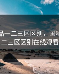国精产品一二三区区别，国精产品一二三区区别在线观看