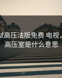 高压监狱高压法版免费 电视，监狱的高压室是什么意思