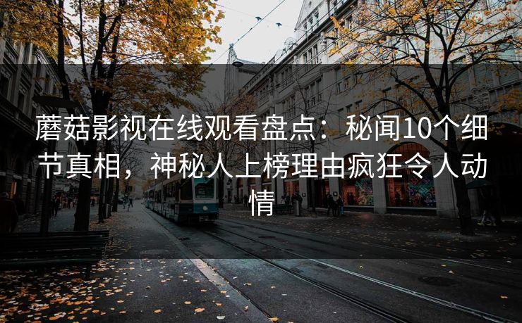 蘑菇影视在线观看盘点：秘闻10个细节真相，神秘人上榜理由疯狂令人动情